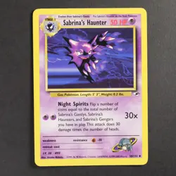 Sabrina's Haunter 58/132 Gym Heroes Pokemon TCG VG Condition - Image 1