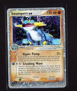 2004 EX Team Magma Vs Team Aqua Swampert EX #95/95 Holo Rare Foil Pokemon - Image 1
