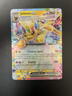 Jolteon ex 030/131 Sv: Prismatic Evolutions Holo 260HP Full Art Pokemon TCG - Image 1