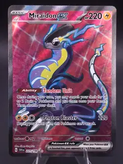 Pokemon TCG Miraidon ex 227/198 Scarlet & Violet Base Set Ultra Rare Full Art NM - Image 1