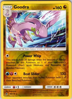 Goodra 96/145 SM - Guardians Rising Pokemon TCG NM Reverse Holo - Image 1