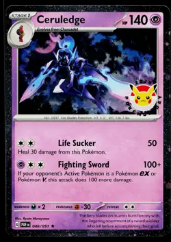Ceruledge 040/091 Cosmos Holo Pokemon Day Promo Pokemon Near Mint - Image 1