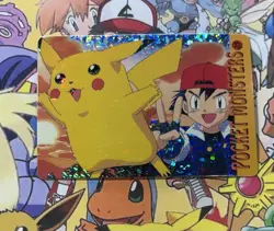 Pokemon Charizard Vintage Pocket Monsters Vending HOLO Prism Sticker 99 Nintendo - Image 1