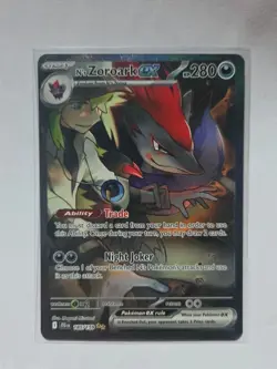 Pokemon TCG Journey Together N’s Zoroark ex #185/159 Special Illustration Rare - Image 1