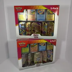 Pokemon TCG Scarlet & Violet 151 Costco 2 - 5 Pack Mini Tins | New & Sealed - Image 1