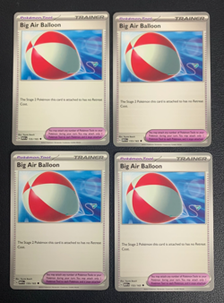 4x Big Air Balloon 155/165 x4 Scarlet & Violet 151 Pokemon TCG Playset NM - Image 1