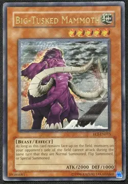 Yugioh Big-Tusked Mammoth Unlimited Edition Ultimate Rare FET-EN015 NM - Image 1