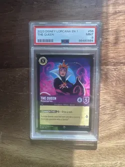 2023 DISNEY LORCANA EN 1-THE FIRST CHAPTER THE QUEEN - WICKED AND VAIN PSA 10 - Image 1