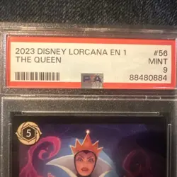 2023 DISNEY LORCANA EN 1-THE FIRST CHAPTER THE QUEEN - WICKED AND VAIN PSA 10 - Image 2