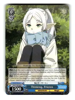 Weiss Schwarz Frieren Beyond Journeys End Thinking, Frieren SFN/S108-E085 - Image 1