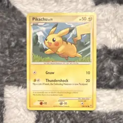 Pokemon Pikachu 120/147 Lv.11 Basic Regular Pokemon TCG Card - Image 1