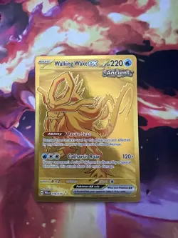 Pokemon TCG Walking Wake EX Hyper Rare Holo Prismatic Card 178/131 Evolutions - Image 1