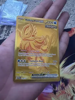 Pokemon TCG Walking Wake EX Hyper Rare Holo Prismatic Card 178/131 Evolutions - Image 3