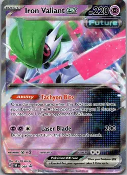 Pokemon TCG Iron Valiant ex Promo SV: Scarlet & Violet Promo Cards 068 LP - Image 1