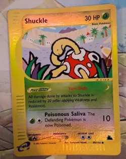Shuckle 96/144 Skyridge EX 2003 Pokemon Card Rare Holo Reverse Foil LP - Image 2