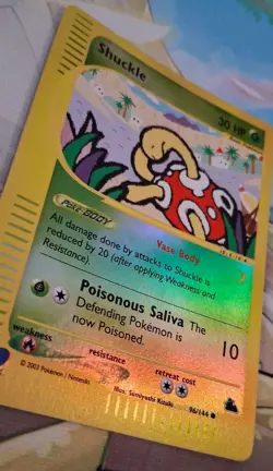 Shuckle 96/144 Skyridge EX 2003 Pokemon Card Rare Holo Reverse Foil LP - Image 4