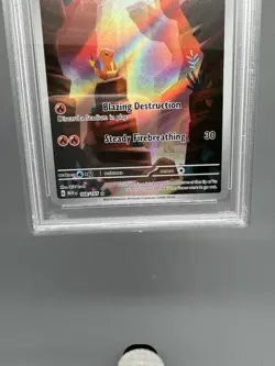 charmander 2023 151 MEW EN Illustration Rare Card #168 PSA 8 - Image 3