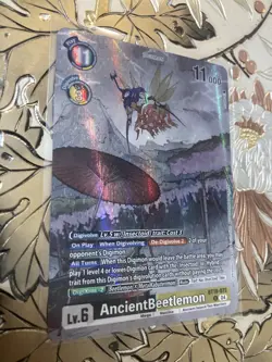 Digimon Card Game AncientBeetlemon Alternate Art Foil BT18-072 Tamers Selection - Image 1