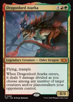 Dragonlord Atarka TDC NM MTG - Image 1
