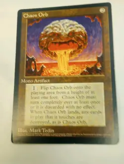 Magic The Gathering Promo Chaos Orb Oversized/Jumbo 6X9 - Image 1