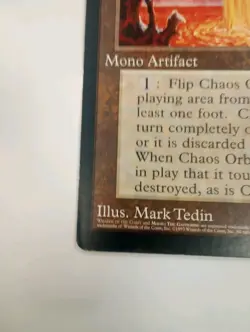 Magic The Gathering Promo Chaos Orb Oversized/Jumbo 6X9 - Image 2