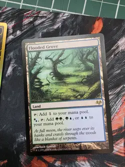 MtG Flooded Grove 177/180 Eventide Regular Rare - Image 1