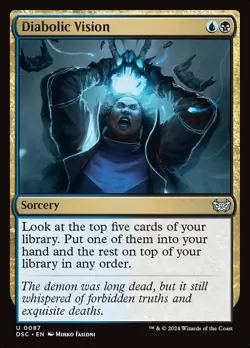 Diabolic Vision - #87 - CMR: Duskmourn: House of Horror - CUC NM MTG - Image 1