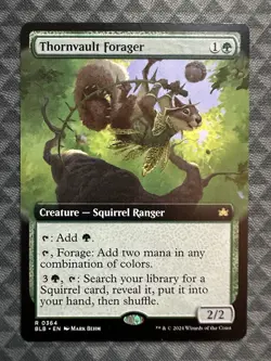 MTG Thornvault Forager 0364 Extended Art Rare Bloomburrow (BLB) - Image 2