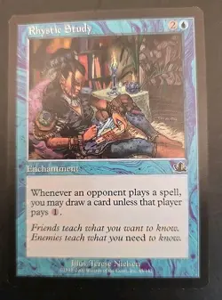 Rhystic Study Prophecy MTG Regular Lightly Played - Image 1