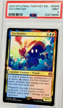 *PSA MINT 9* "VIVI ORNITIER" 2025 MTG FINAL FANTASY EN #0248 (PSA-12476696) NICE - Image 1