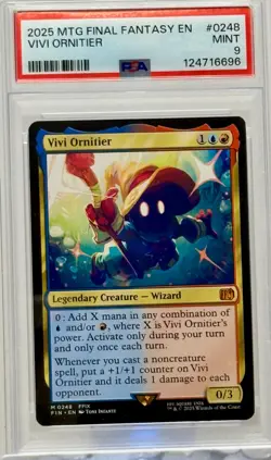 *PSA MINT 9* "VIVI ORNITIER" 2025 MTG FINAL FANTASY EN #0248 (PSA-12476696) NICE - Image 2