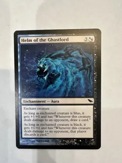 Helm of the Ghastlord Shadowmoor Regular MTG Magic The Gathering 166/301 NM - Image 1