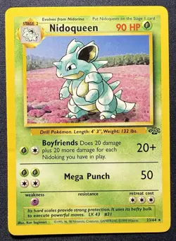 Pokemon TCG Nidoqueen 23/64 Jungle Unlimited Rare Vintage - Image 1
