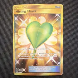 Pokemon Missing Clover 168/156 Ultra Prism Secret Rare Full Art Foil - Image 1
