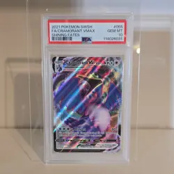 Pokemon TCG Cramorant VMAX 055/072 Shining Fates Ultra Rare Holo PSA 10 2021 - Image 1