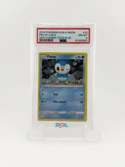 Pokemon TCG Piplup Sun & Moon Toys R Us Promo Holo 32/156 PSA 8 English - Image 1