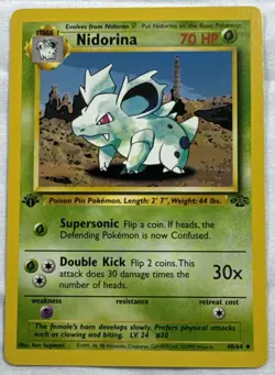 Nidorina 1st Edition Jungle 40/64 WotC Vintage Pokemon TCG NM - Image 1