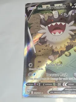 Pokemon TCG Lost Origin #184/196 Galarian Perrserker V (Alternate Full Art) - Image 3