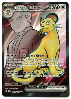 Team Rocket's Persian ex 219/182 - Pokemon TCG - Destined Rivals Ultra Rare Holo - Image 1