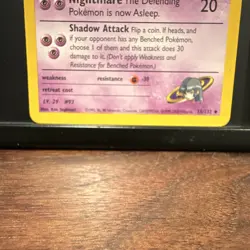 Pokemon Sabrina's Haunter 55/132 Gym Challenge Psychic 70 HP 2000 - Image 3