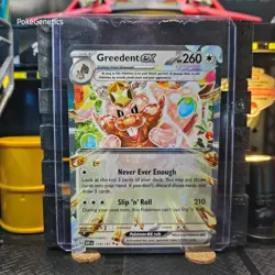 Greedent ex Obsidian Flames Ultra Rare Pokemon TCG Scarlet & Violet SV03 - Image 1