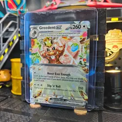 Greedent ex Obsidian Flames Ultra Rare Pokemon TCG Scarlet & Violet SV03 - Image 2