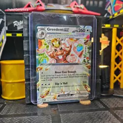 Greedent ex Obsidian Flames Ultra Rare Pokemon TCG Scarlet & Violet SV03 - Image 3