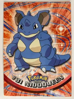 Nidoqueen #31 1999 - Pokemon Blue Topps TV Animation Edition - Series 1-Non Holo - Image 1
