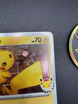 Pikachu 051 /162 Stamped 2026 Pokemon Day 30 Promo TCG With Coin - Image 3