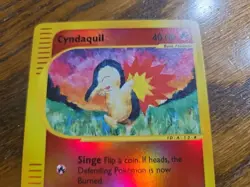 Pokemon Base Set Expedition # 104/165 Reverse Holo CYNDAQUIL**never played** - Image 2