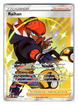 Pokemon TCG - Raihan - SWSH12: Silver Tempest Trainer Gallery TG27/TG30 Ultra Ra - Image 1