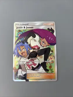 Pokemon Jessie & James Trainer Full Art 68/68 Hidden Fates Ultra Rare Holo - Image 1
