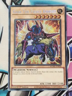 YUGIOH MZMU-EN058 Gaia The Fierce Knight Secret Rare CHIBI 1ST EDITION - Image 1