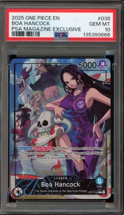 One Piece CCG Boa Hancock PSA Magazine Exclusive Promo OP07-038 PSA 10 Gem Mint - Image 1